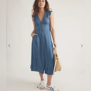 Marine Layer Camila Midi Dress Size XL